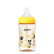 PIGEON Breastfeeding experience baby bottle 240ml Around 3 months ~ High quality plastic Disney Also used in medical institutions Light and unbreakable