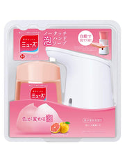 [Quasi-drug] Muse No Touch Foam Hand Soap, Grapefruit Scent (Main Soap Dispenser + Refill 250ml Set) Sterilization, Disinfection, Contains Moisturizing Ingredients, Bulk Purchase Set