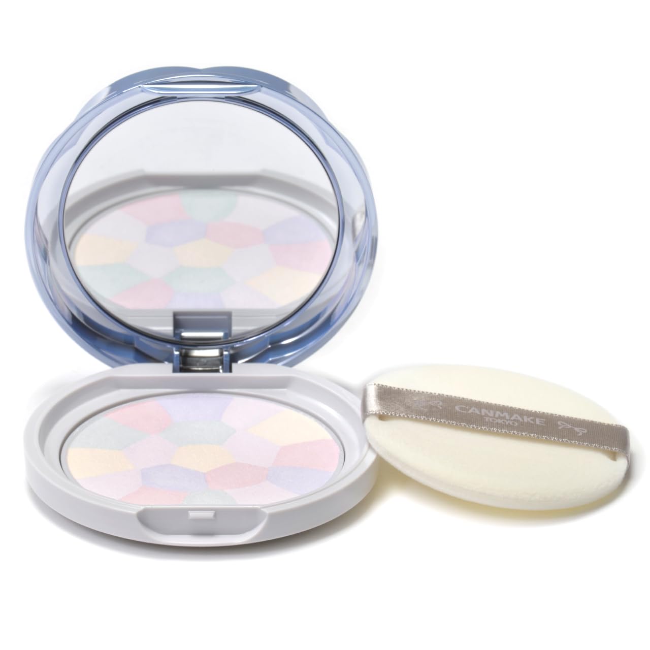Canmake Illuminating Finish Powder ~Abloom~ 01 Hydrangea Garden 6.5g Face Powder Glossy Skin Transparency Face Wash Off UV Protection Lavender Color