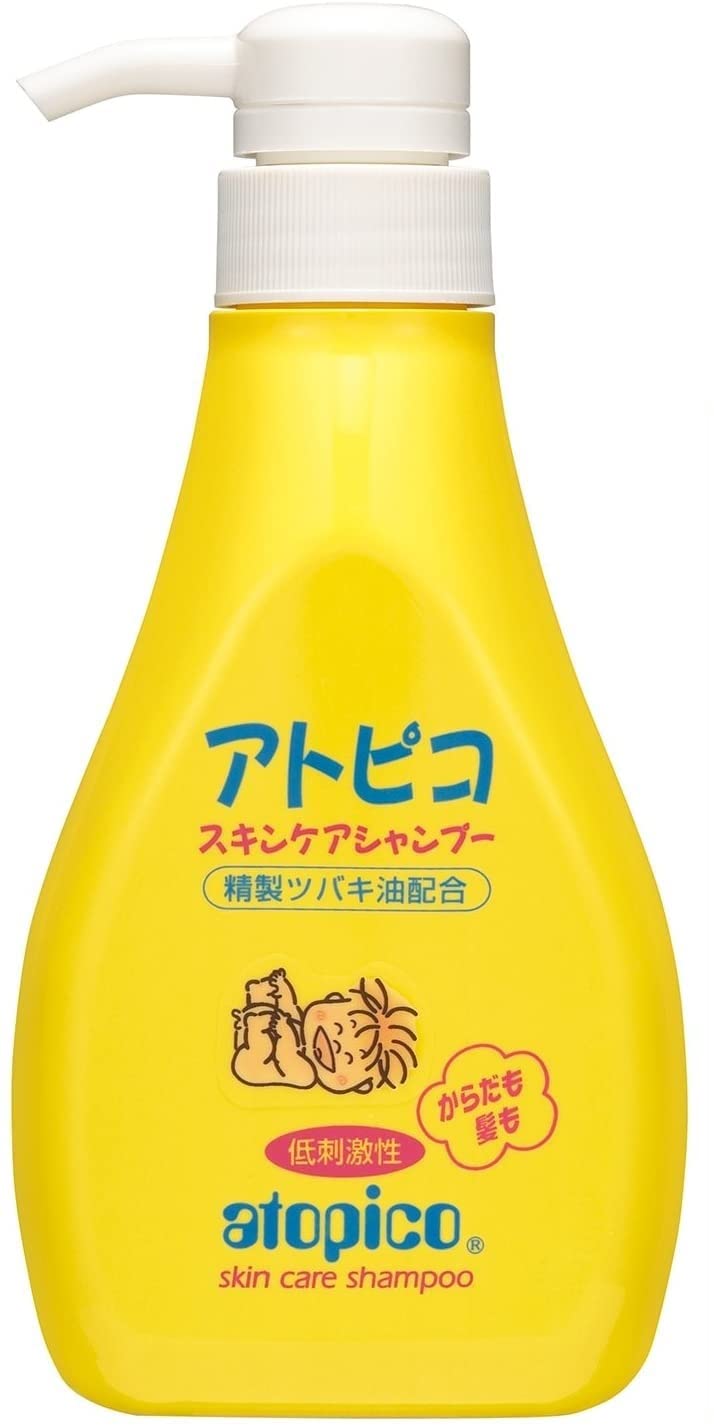 아토피코 스킨케어 샴푸 400mL 전신용 (민감 피부 건조 피부 정제 동백 오일 배합)