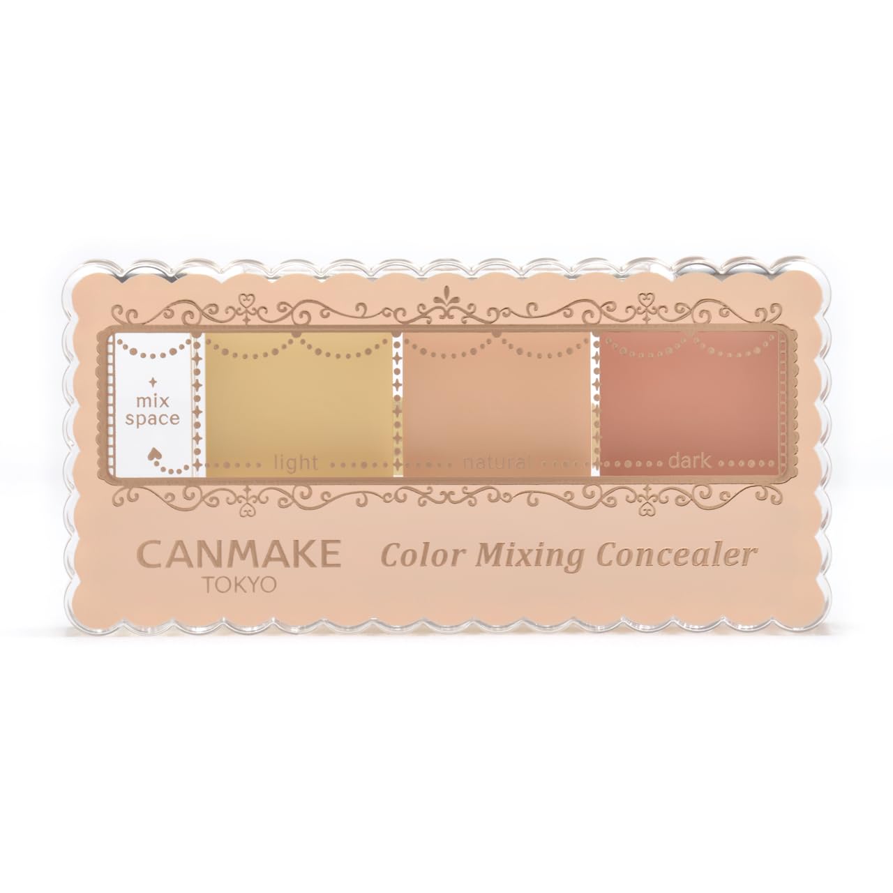 Canmake Color Mixing Concealer 04 Red Beige 4.2g Concealer 3 Color Palette Bear Dullness