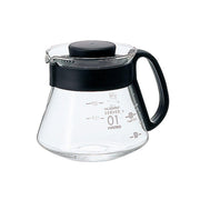 HARIO V60 Range Server 360ml For 1~3 Cups Black Coffee Server Heat Resistant Glass Made in Japan XVD-36B