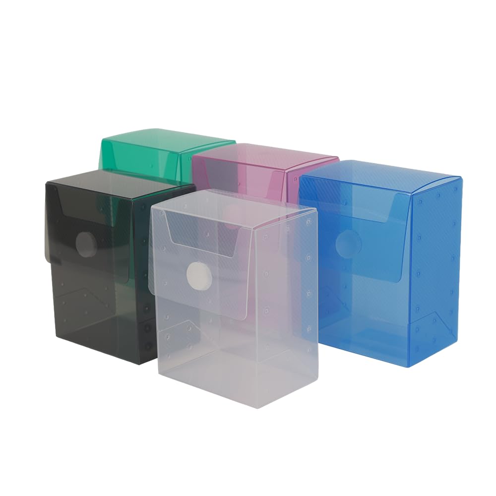 Akras Card Case W (Clear Black) [Deck Case/Card Storage/With Separator/Made in Japan]