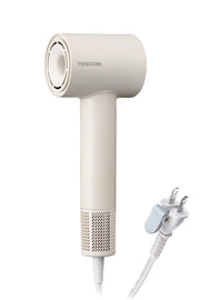 TESCOM Dryer I-shaped Negative Ion Lightweight Compact Cold/Hot Air Quiet Easy Plug Beige TD760A-C