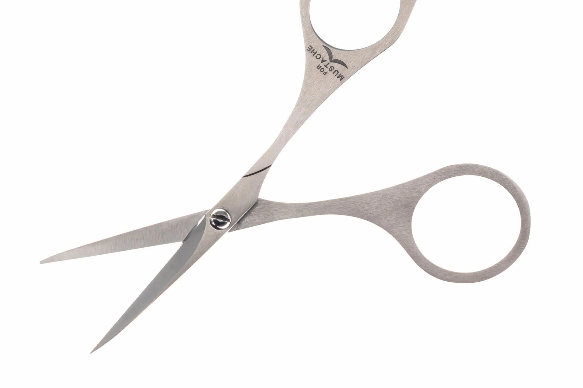 Green Bell Craftsmanship Stainless Steel Beard Scissors Jagged Blade G-2102