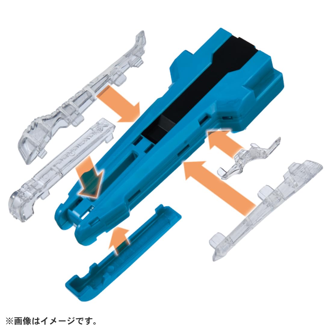 BEYBLADE X Beyblade X BX-42 Cao su Custom Grip Blue Ver.