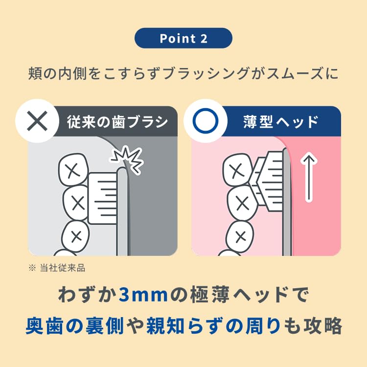 HaRENO 奇跡の歯ブラシ [ワイド] クリアブラック 3本セット おとな用