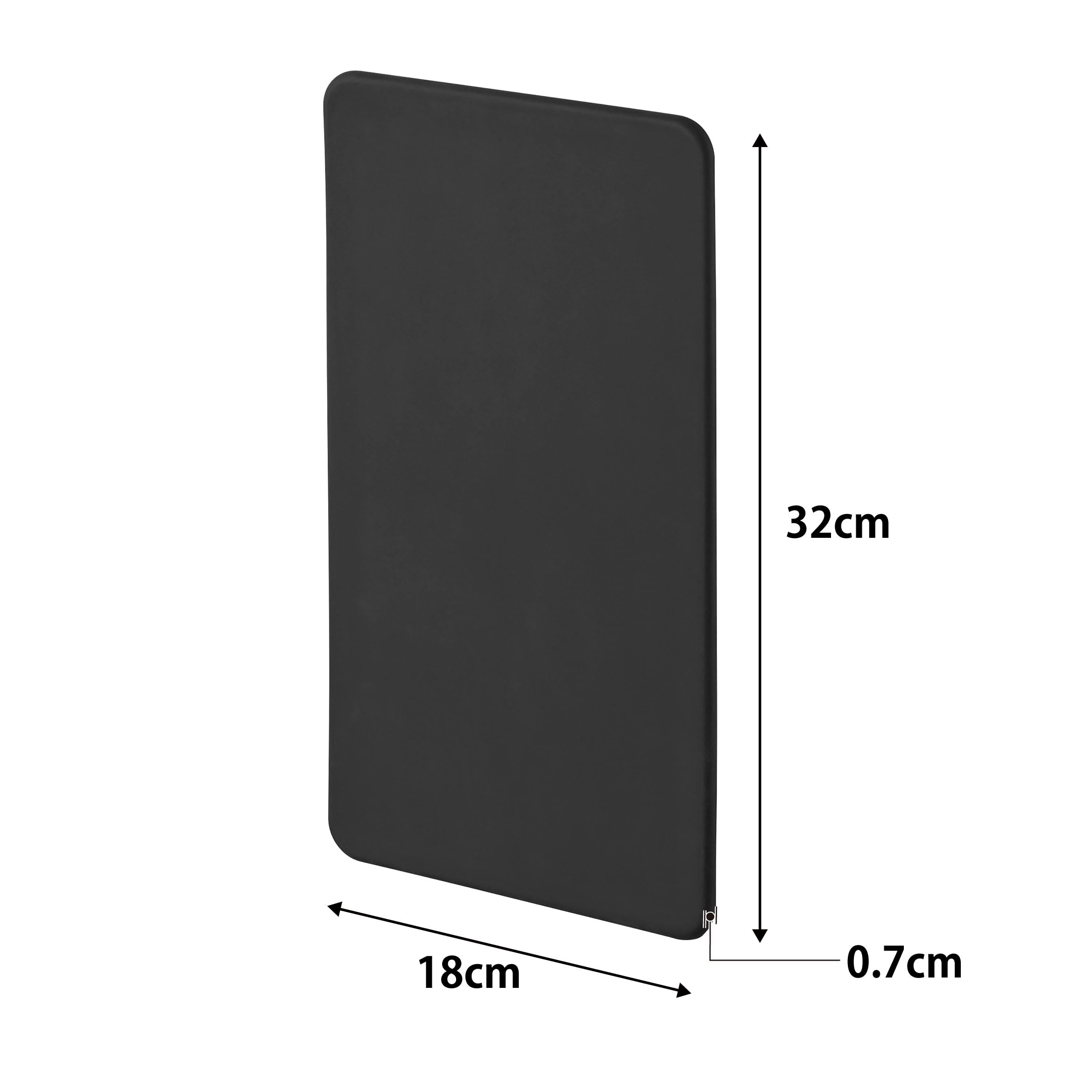 Yamazaki Jitsugyo Tower Magnetic Range Guard 4 Panels Black 1 Piece W18 x D0.7 x H32cm Dishwasher Safe 1457