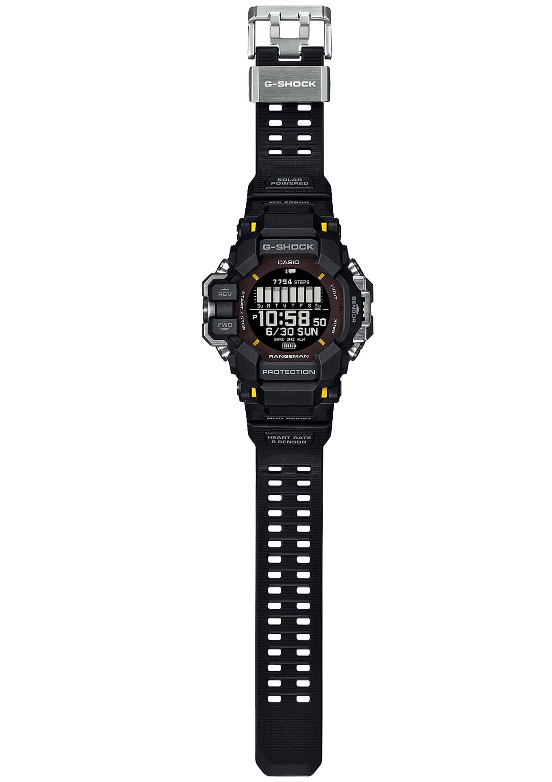 [Casio] G-Shock Watch [Domestic Genuine Product] RANGEMAN GPS Heart Rate Monitor Equipped with Bluetooth Environmentally Friendly Materials GPR-H1000-1JR Men's Black