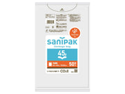 Sanipak garbage bag translucent nocoo in 45L 50 sheets x 16 books (800 sheets) CUH61 environmentally friendly plastic bag