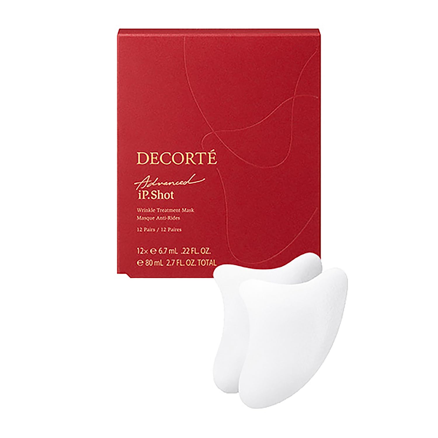 DECORTÉ(코스메데코르테) 페이스 팩 【의약부외품】 아이피 샷 어드밴스드 마스크 6.7mL×12포(24장)입