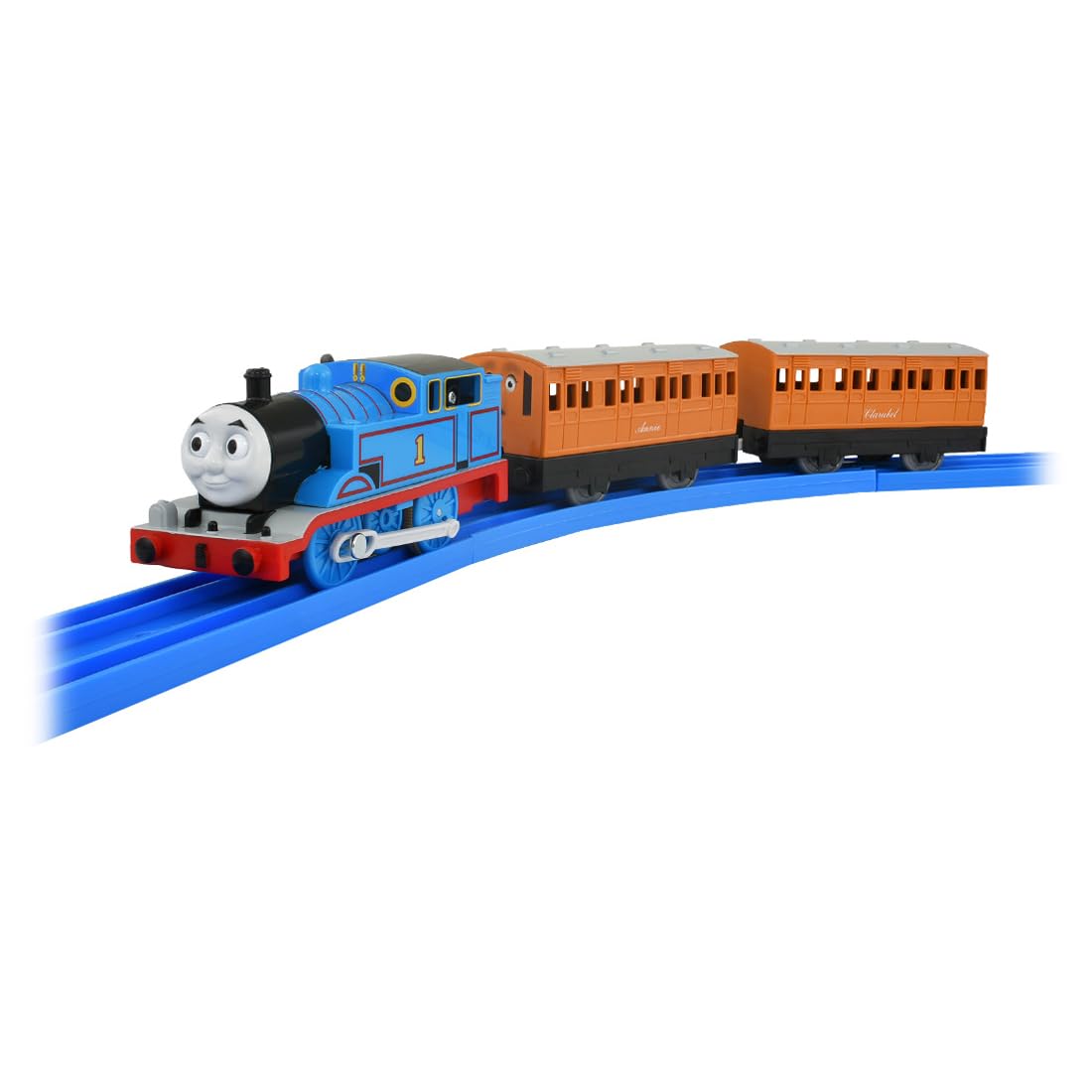 TAKARA TOMY "PLARAIL Thomas the Tank Engine Basic Set" Train Toy 3 years old and up Passes toy safety standards ST Mark certification PLARAIL TAKARA TOMY
