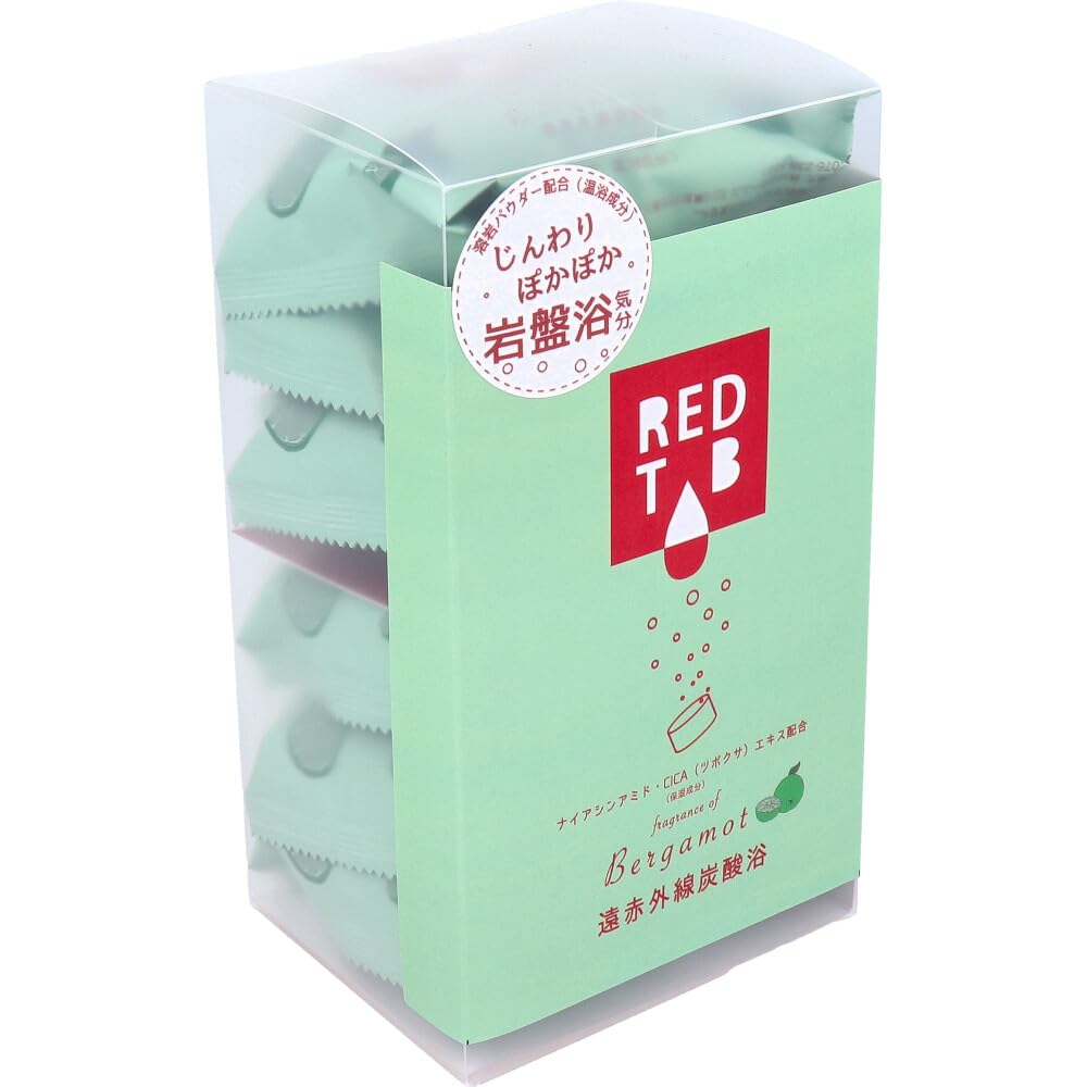 Far infrared carbonated bath REDTAB bergamot scent 50g x 6 tablets