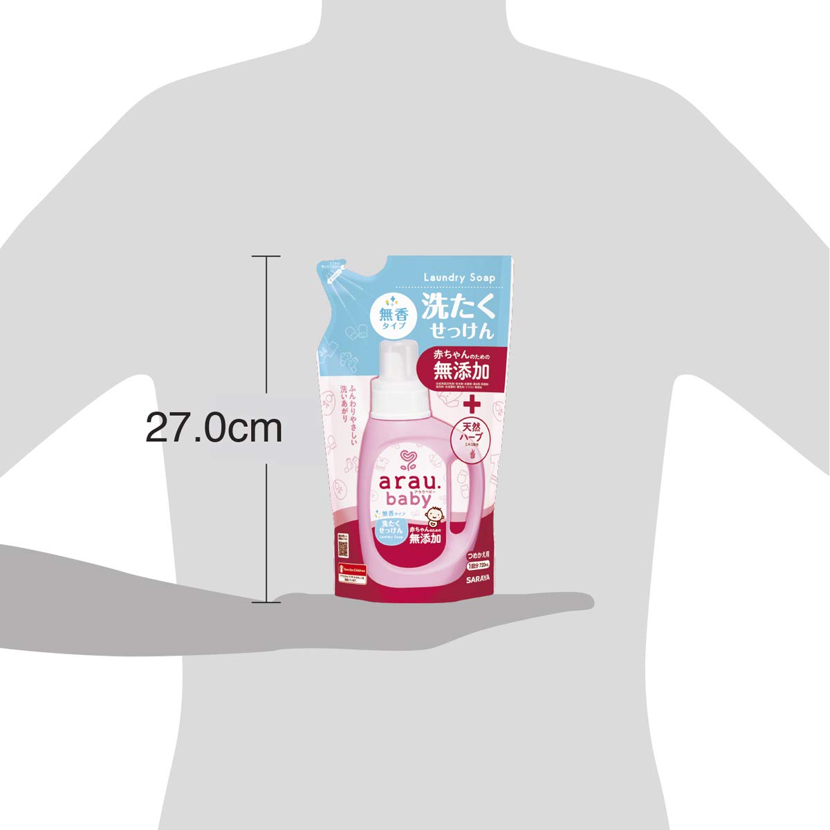 아라우 베이비 세탁 비누 무향 리필 720ml
