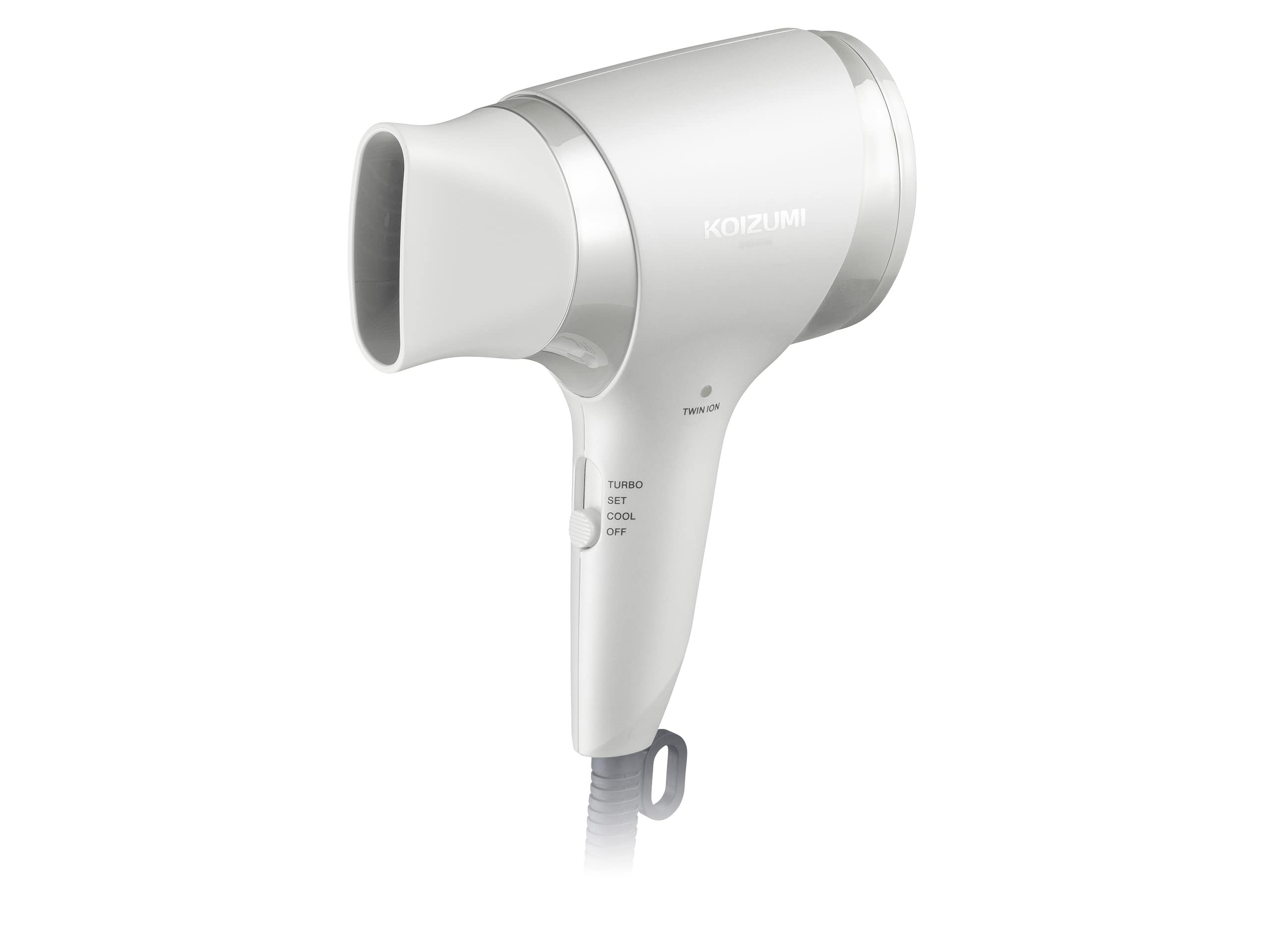 Koizumi Hair Dryer Negative Ion Light Job Large Air Volume Lightweight Quick Drying Compact White KHD-9740/W