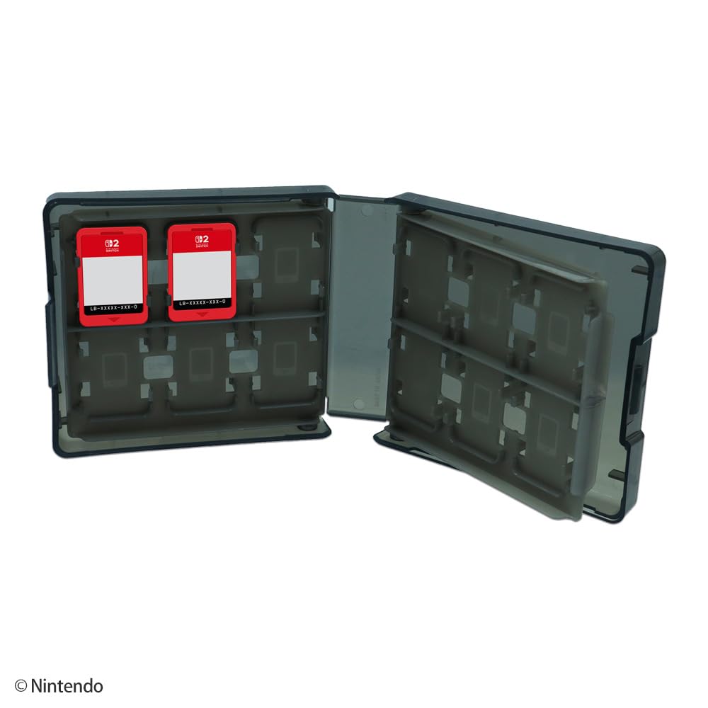 [Nintendo Licensed Product] Card Case Card Pocket 24 Black for Nintendo Switch 2