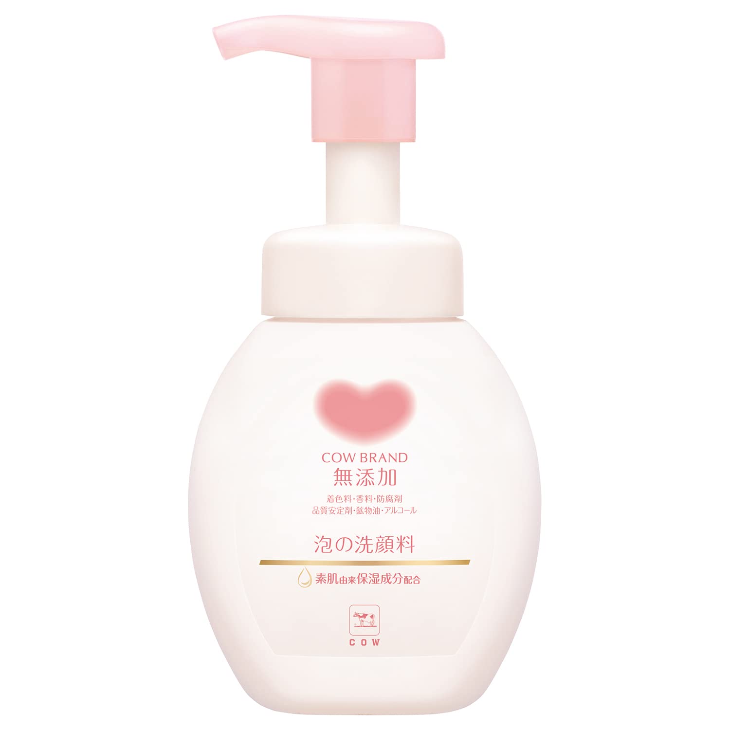 Cow Brand Additive-free foam facial cleanser with pump 160mL