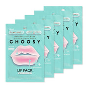 [CHOOSY] 16 Types NMF Lip Pack Collagen Hyaluronic Acid Moisturizing Lips Plumping and Firming Hydrogel Lip Pack ([5 Pieces] Intensive Treatment Type)