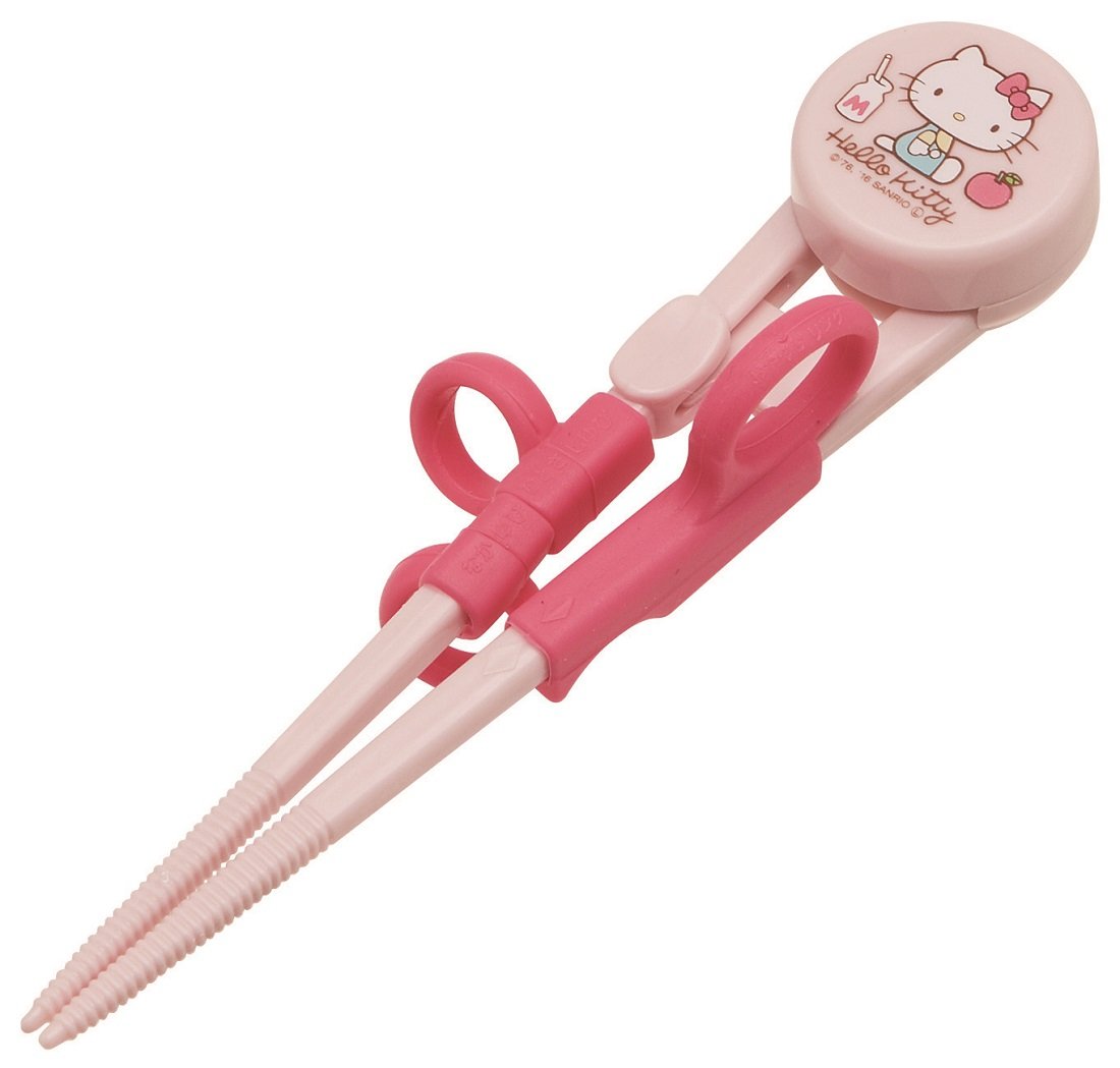 Skater Children's Training Chopsticks 14cm Practice Chopsticks for Ages 2-7 Right Hand Sanrio Hello Kitty 70's Girls ADXT1-A