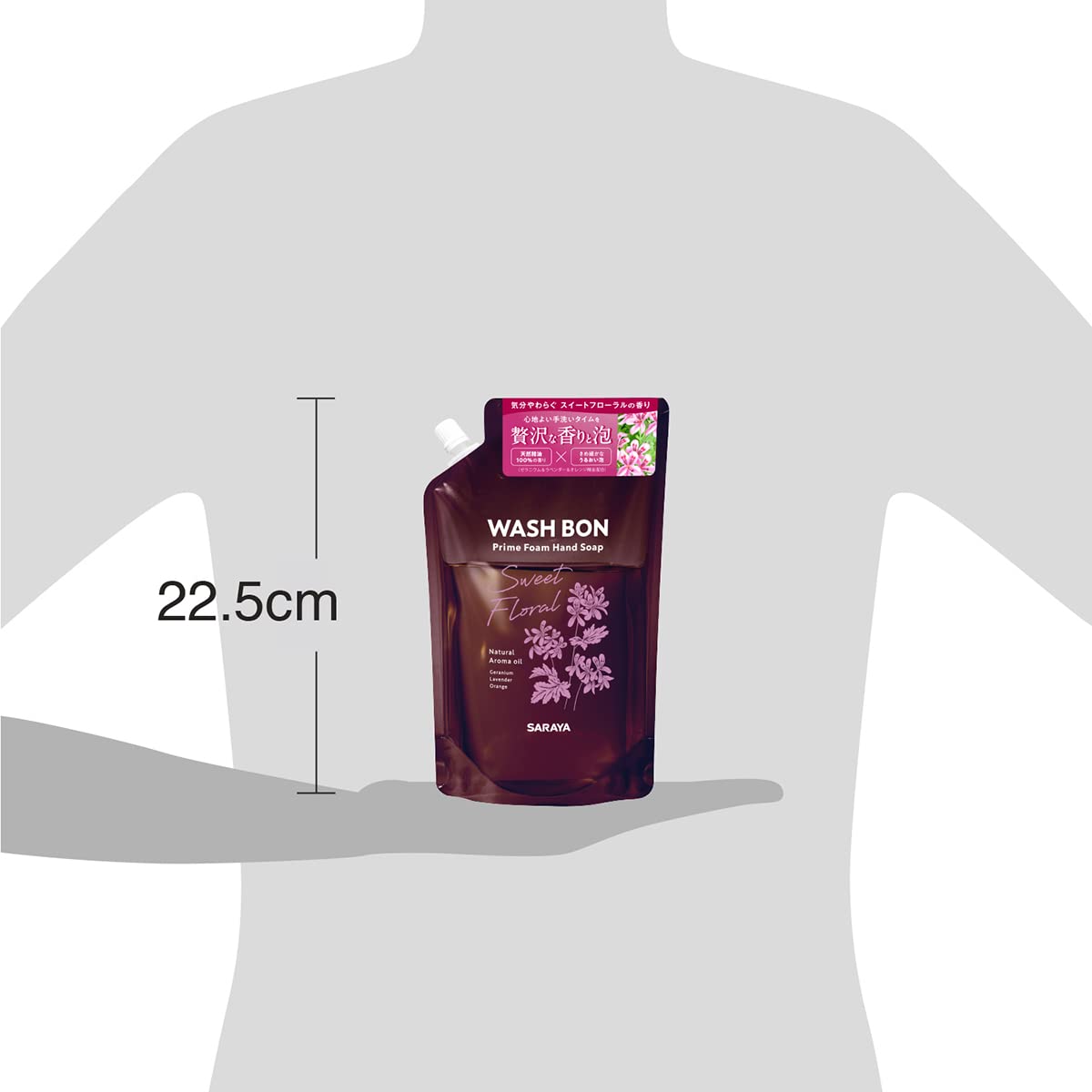 도쿄 사라야 사라야 워시본 프라임 폼 스위트 플로럴 리필 500ml
