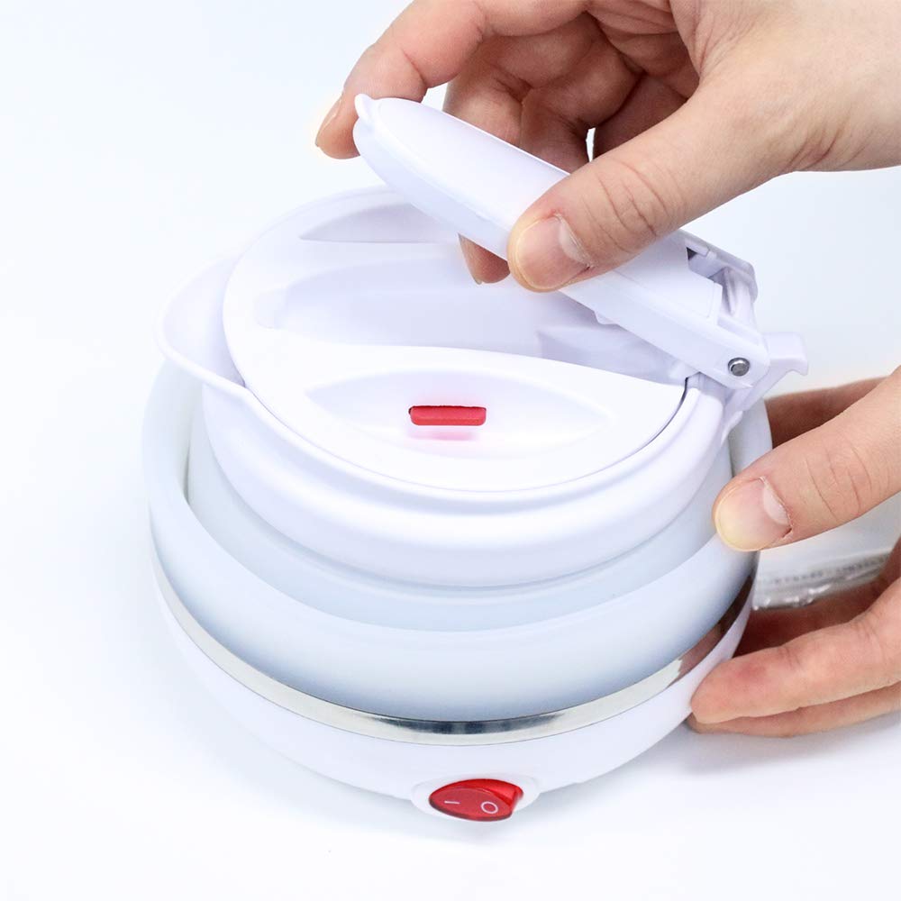 Miyoshi Foldable Electric Kettle White 800ml For 2-3 People MBE-TK03/WH