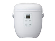 Koizumi Small Rice Cooker, Rice Cooker, Mini, 0.5~1.5 cups, Living alone, Timer reservation, 1~12 hours, Keeps warm up to 3 hours, Inner lid fully washable, White KSC-1514/W