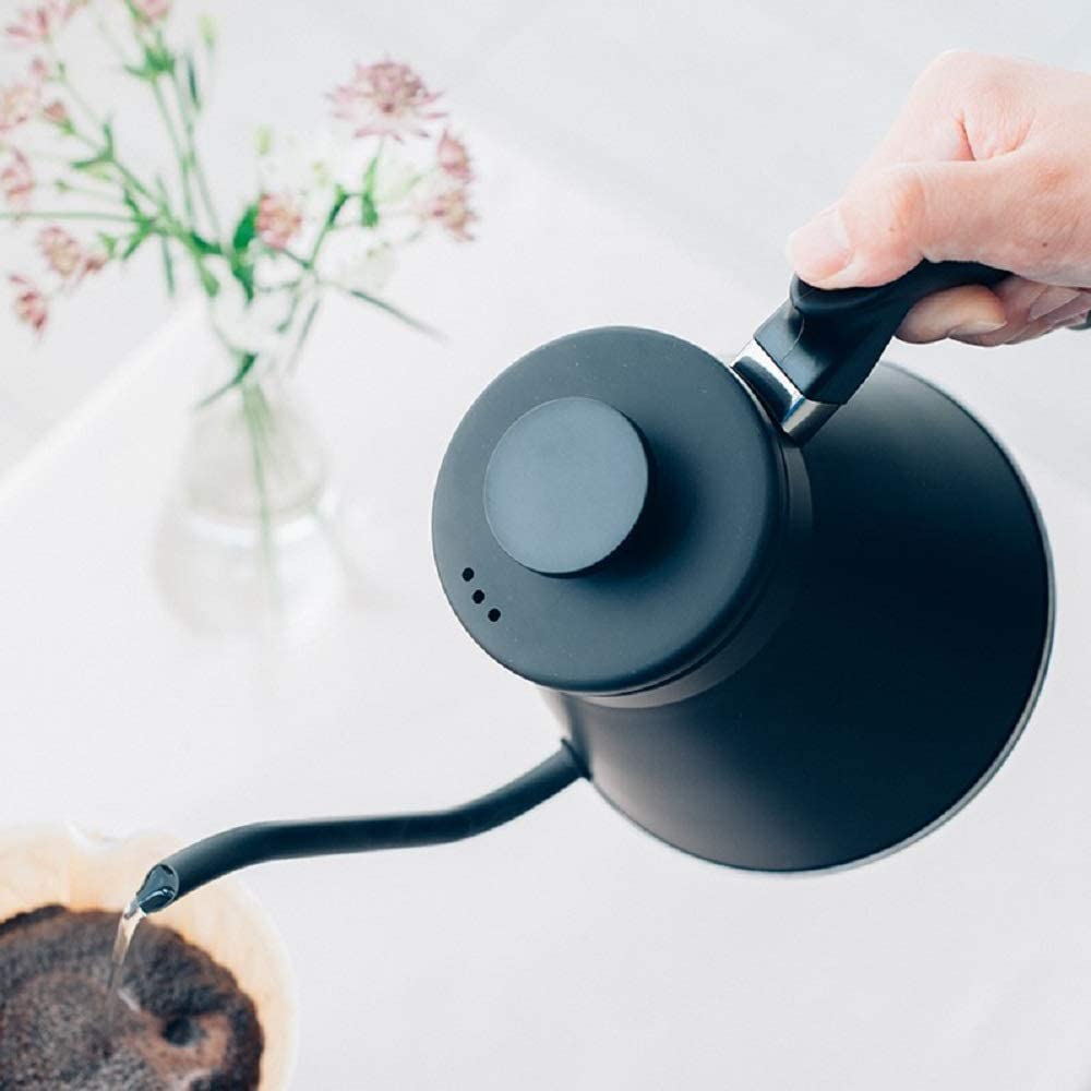 HARIO V60 Drip Kettle Fit Gas Fire/IH Compatible Practical 800ml Matte Black JapanMade by VKF-120-MB