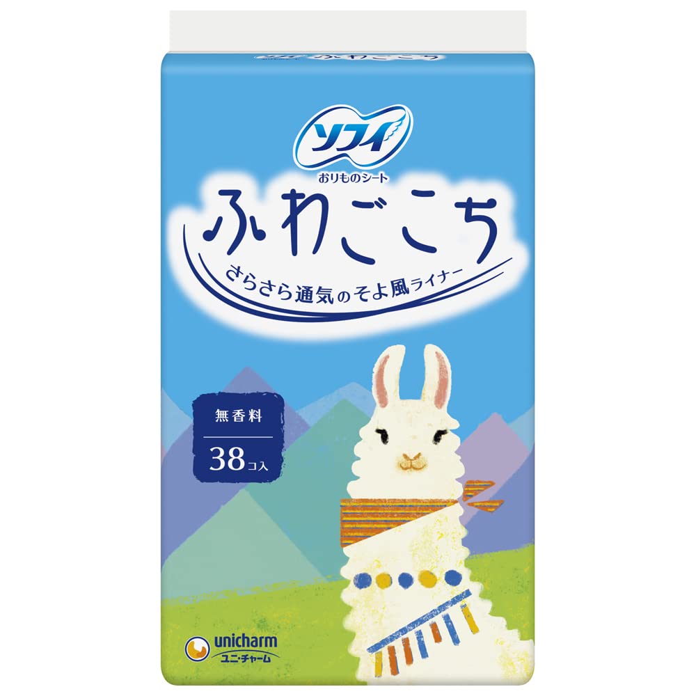 Sofy Fluffy Unscented 38 pieces (unicharm Sofy)