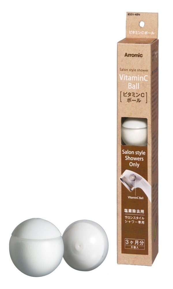 Aramic salon style shower exclusive vitamin C balls 6 pieces