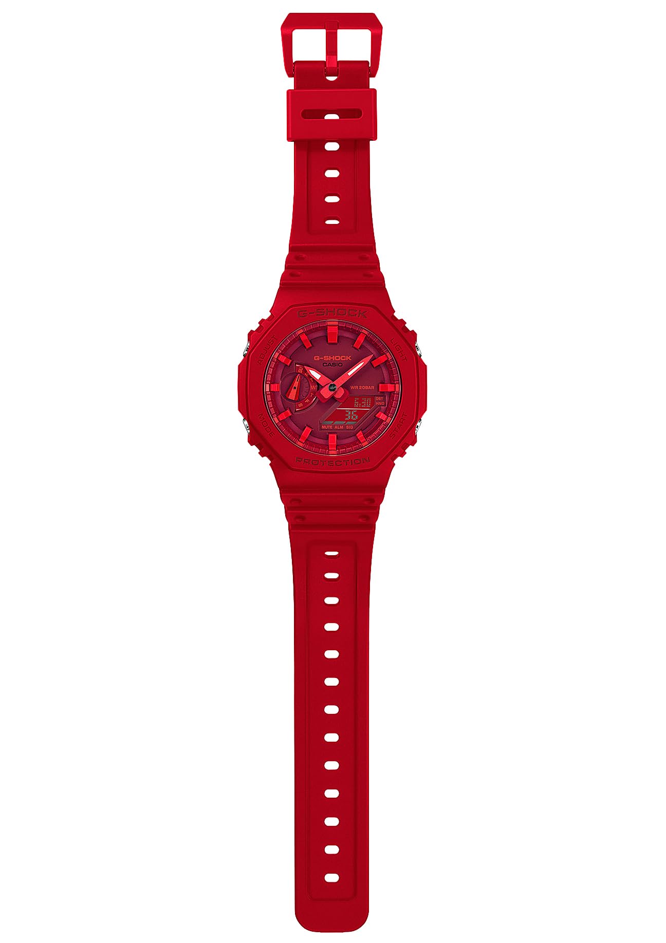 [Casio] G-Shock Watch [Domestic Genuine Product] Carbon Core Guard GA-2100-4AJF Men's Red