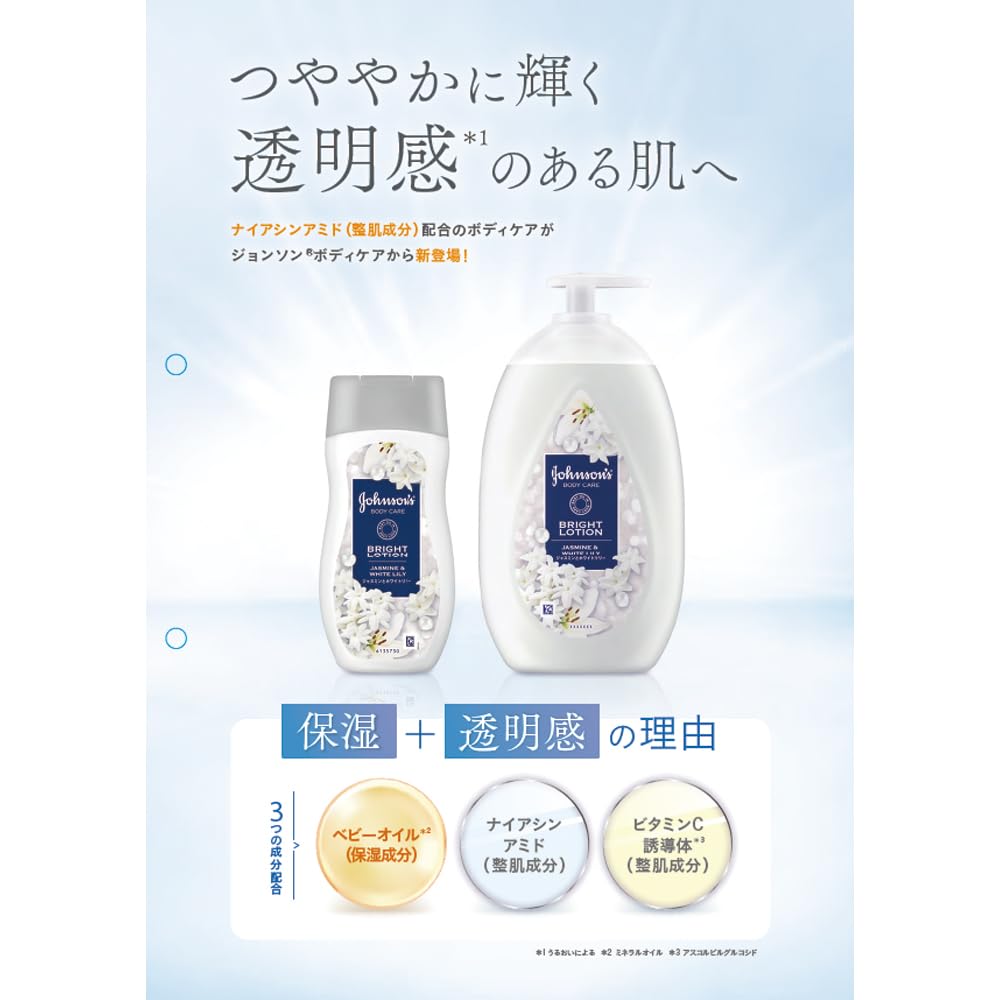 Johnson Body Care Vibrant Radiance Aroma Milk Jasmine and White Lily Scent 200ml