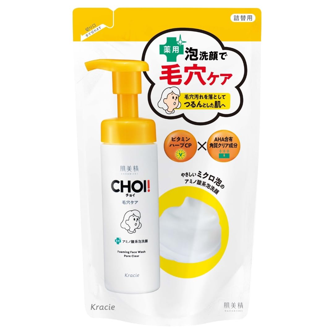 피부 미정 CHOI 약용 거품 세안 모공 케어 리필 140ml | 세안 폼 스킨 케어 모공 각질 각 마개 검게 보습