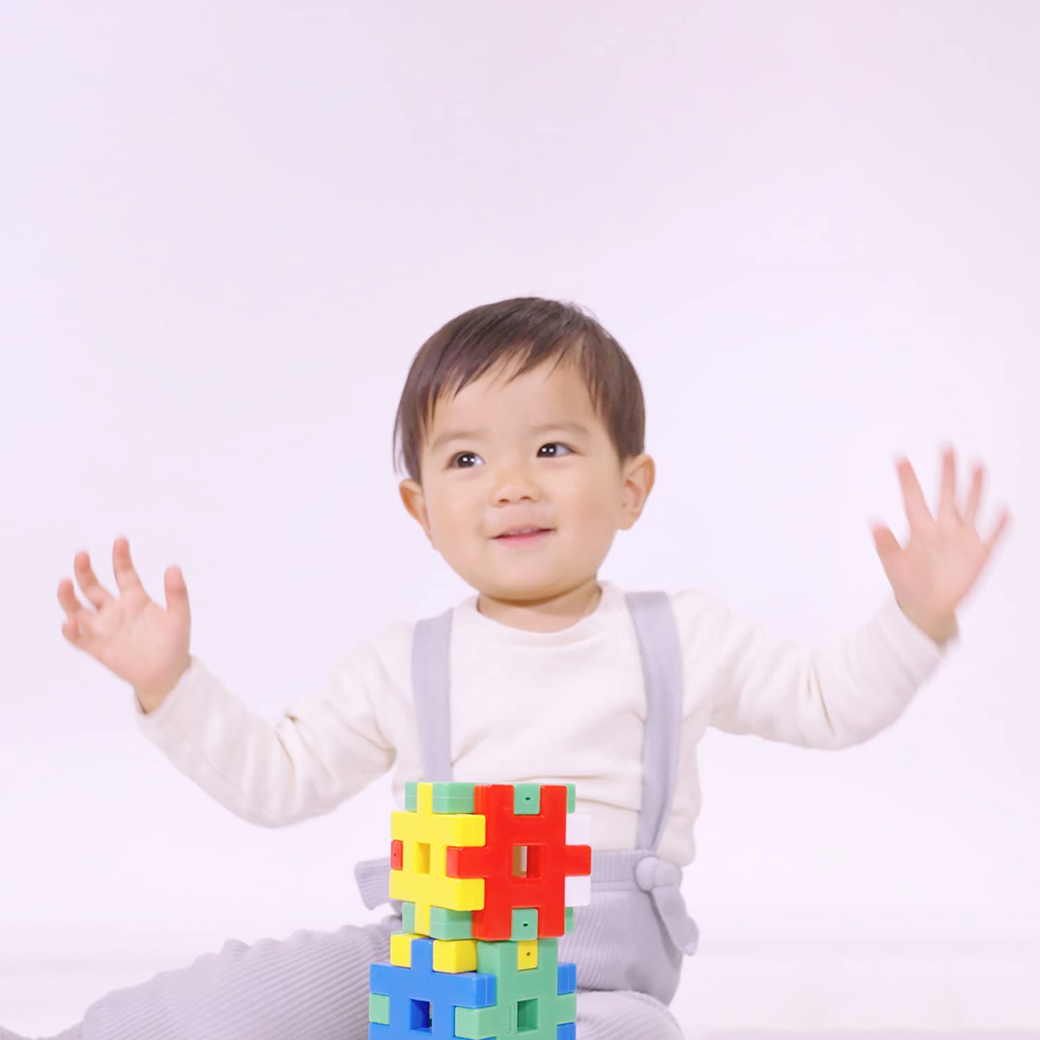 Gakken New Block Getting Started Set (Target Age: 1.5 years and over) Blocks 15 Types 54 Parts 83717