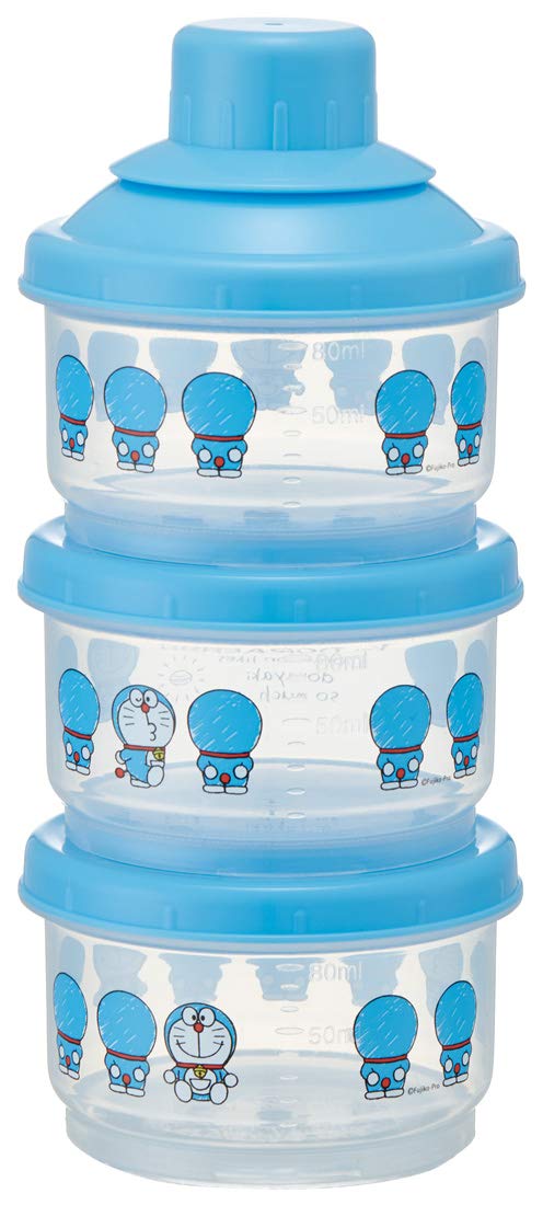 Skater Storage Container Subdivided Powdered Milk Container Milk Case 100ml 3 Pieces I'm Doraemon Sanrio CJN1M