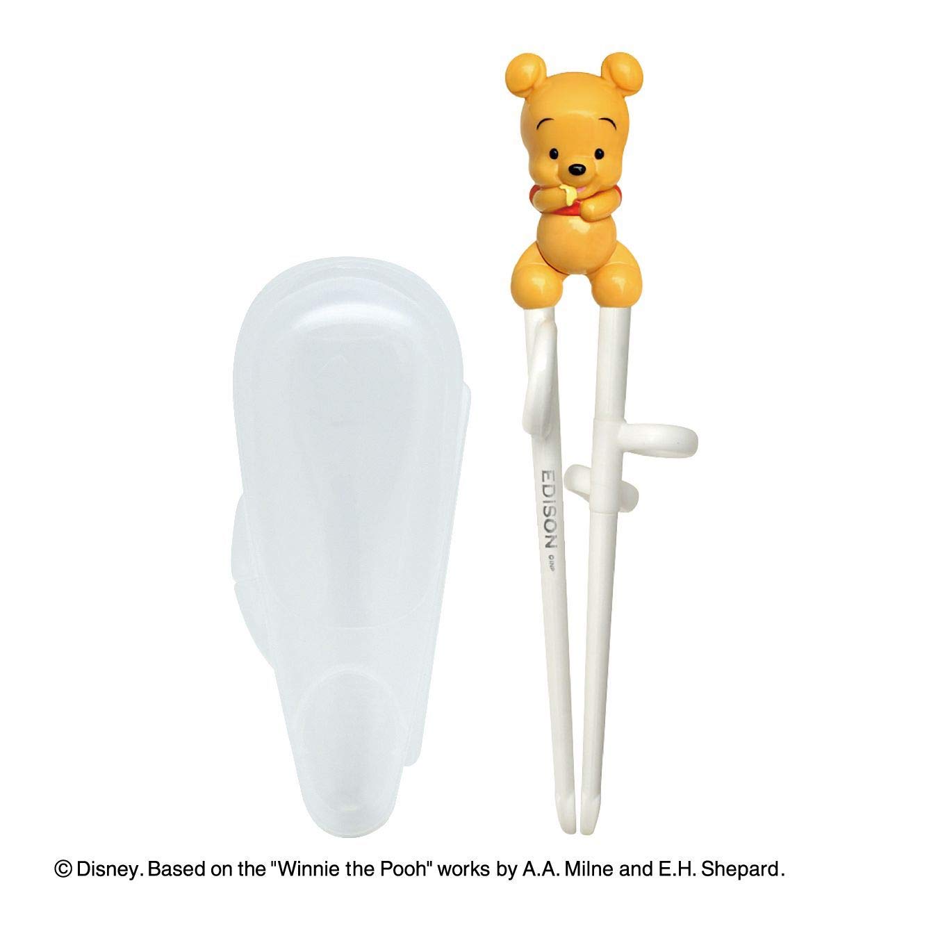 EDISONmama (Edisonmama) Edison chopsticks I with case Pooh BabyPooh for left hand White 1 piece (x 1) 4544742914448