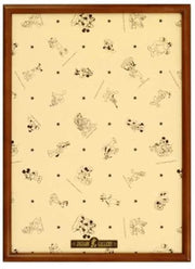 Tenyo [Made in Japan] Wooden Puzzle Frame Disney Exclusive Panel for 500 Pieces Brown (35x49cm) Easy Set Stopper Function Mickey Emblem Plate Hanging Strap Included