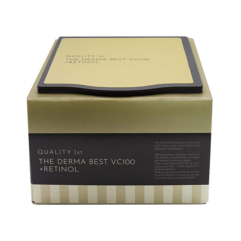 Quality 1st The Dermabest VC100 Plus Retinol (20 pieces) Face Pack Sheet Mask/Aging (Vitamin C) Made in Japan