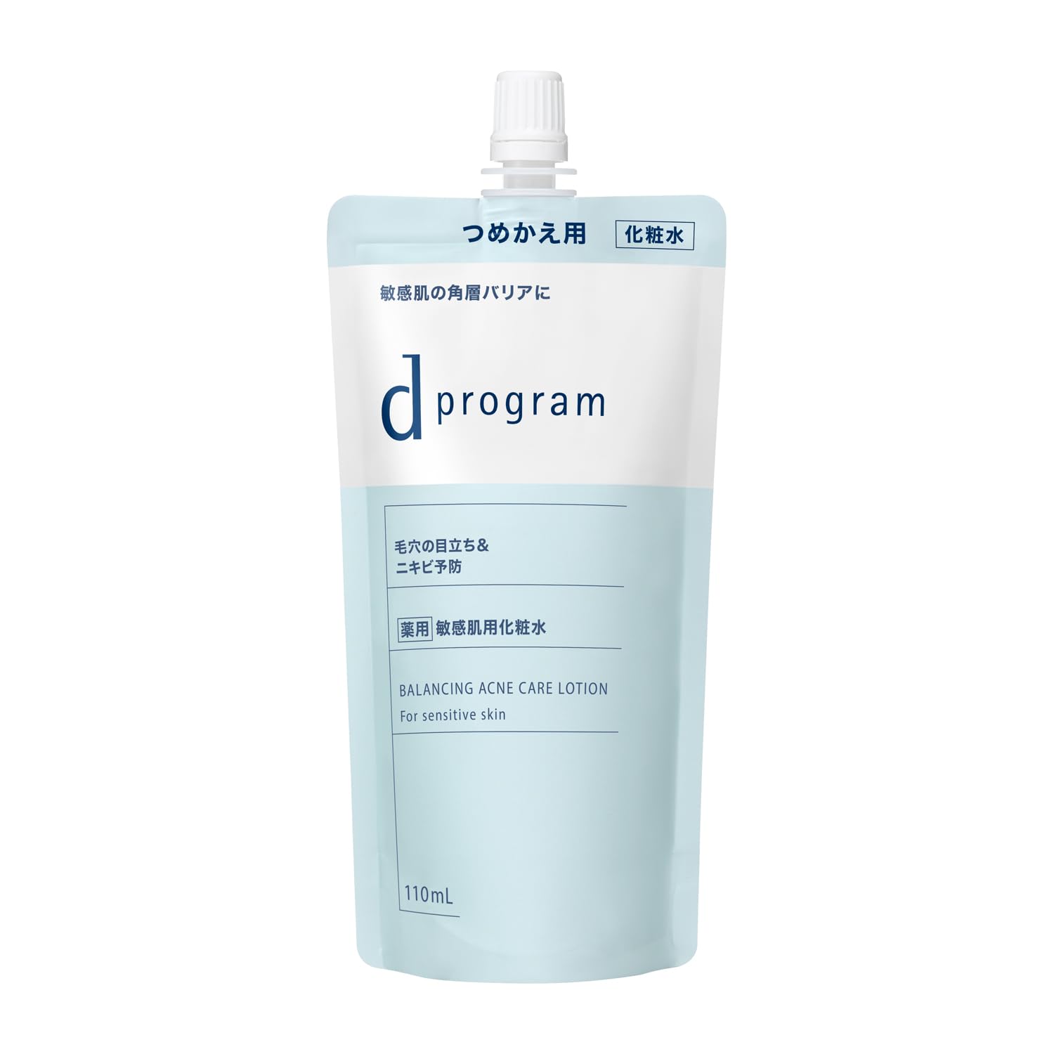 d program Lotion Balance & Acne Care Lotion EX Refill 110mL Quasi-drug Lotion Milk/lotion type Delicate Moisturizing Skin roughness prevention Focus on skin beautifying bacteria Unscented d program