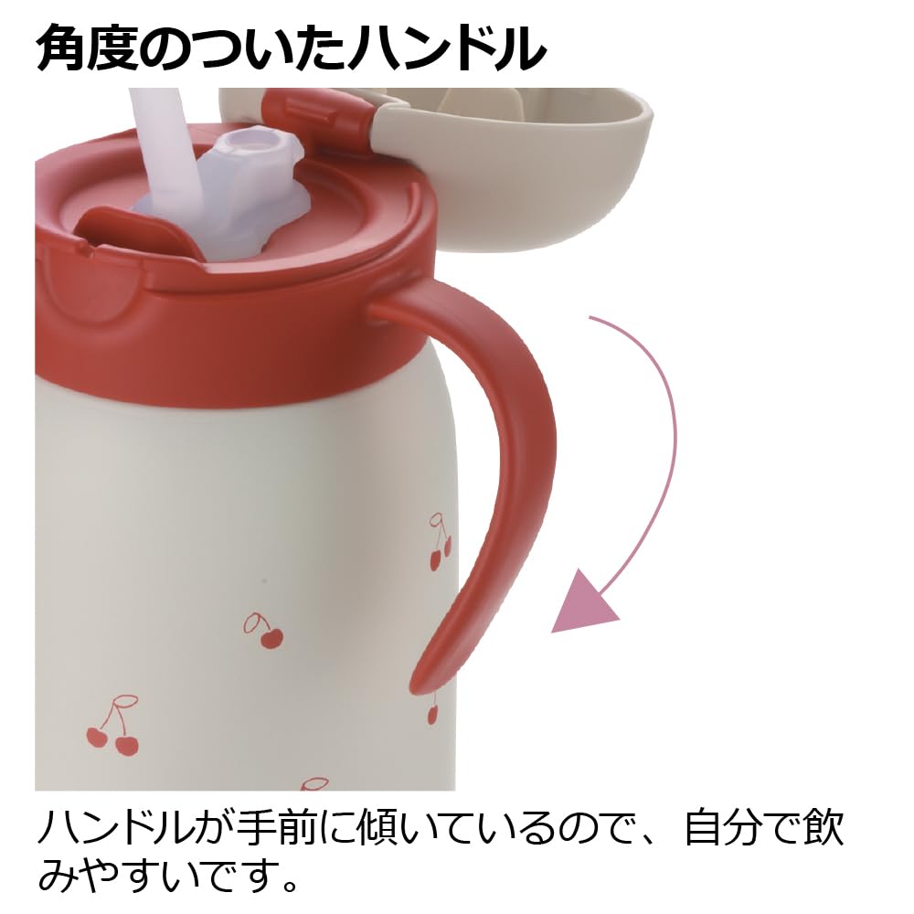 Richell Try Leakproof Cold Straw Mug 450 Red 1 piece 450ml from around 7 months