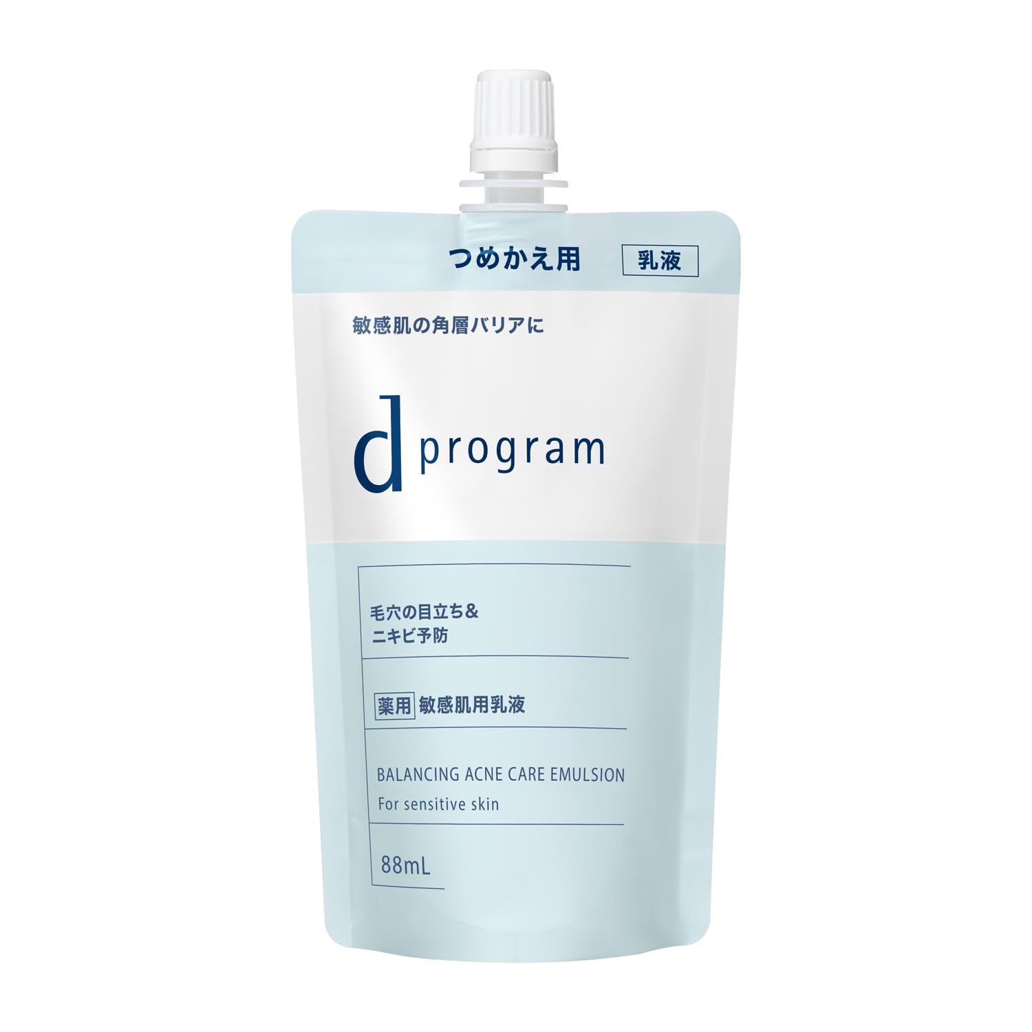 d program (d program) [Quasi-drug] Balance & Acne Care Emulsion EX (Refill) 88mL | Emulsion | Milk lotion | Unscented | Delicate Moisturizing Skin roughness prevention Focus on skin-beautifying bacteria