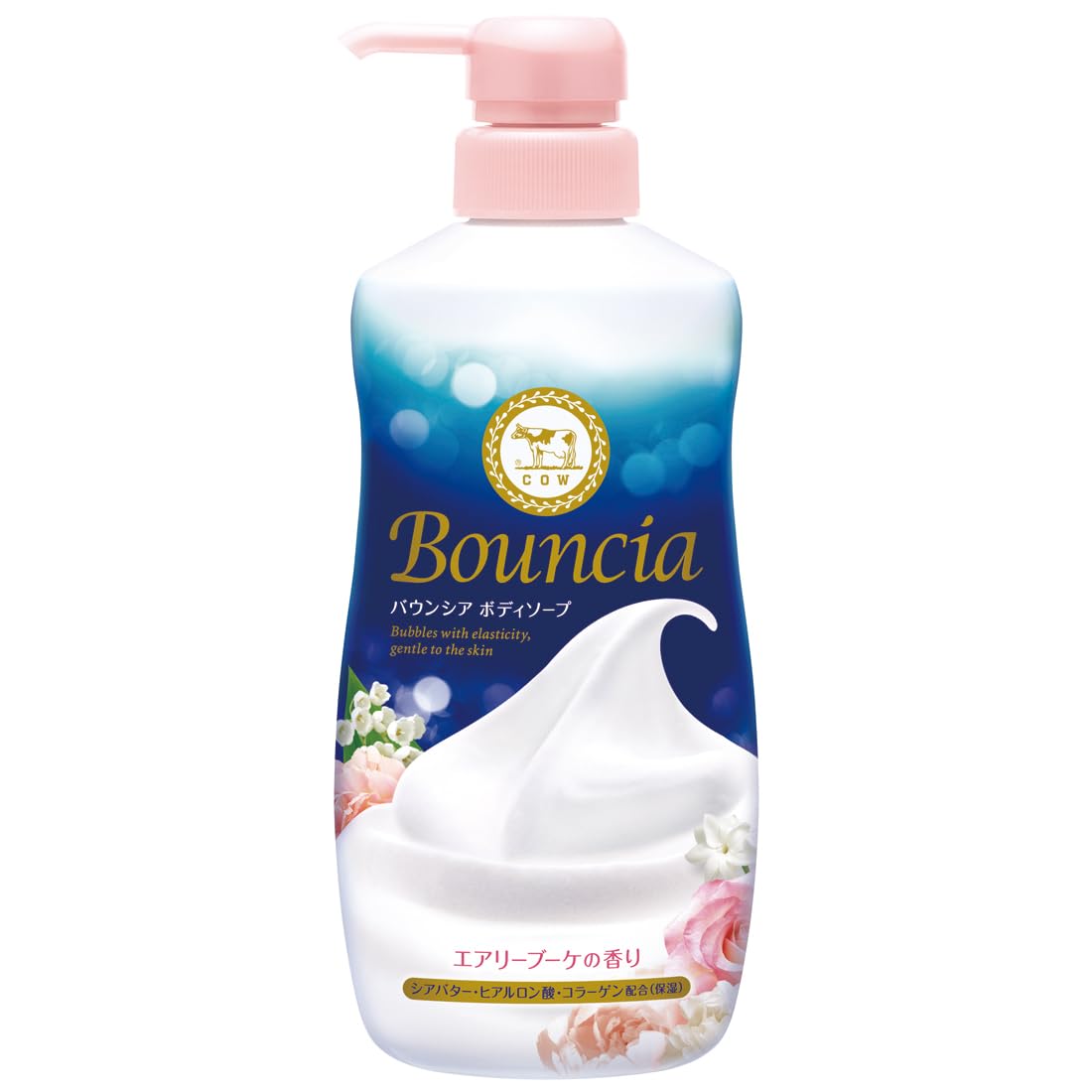 Milk Soap Bouncia Body Soap Airy Bouquet Scent Pump Included 480mL