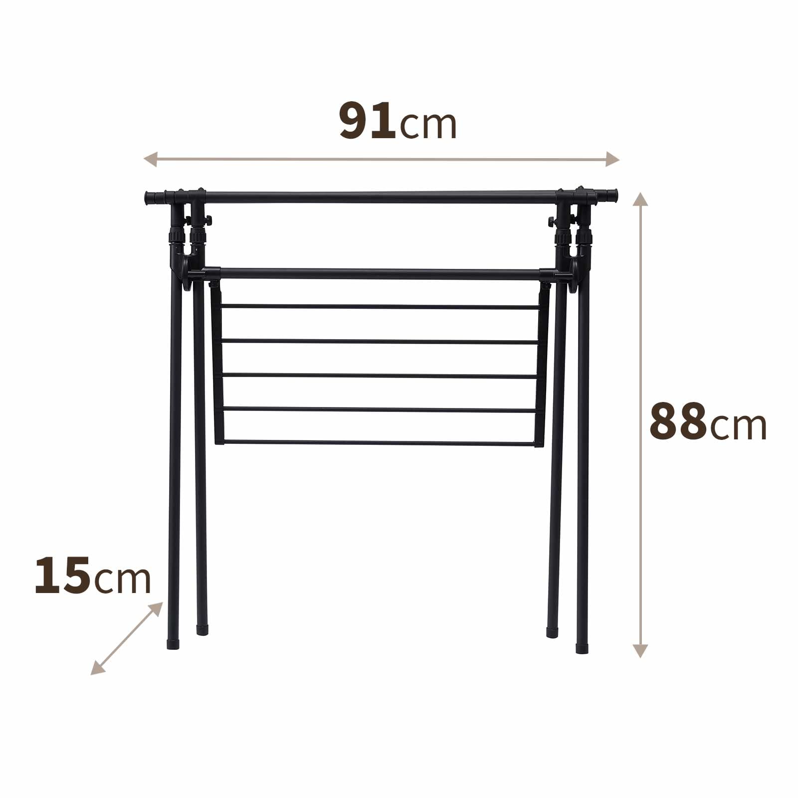 Tenma Laundry Drying Indoor Black Clothesline