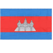 National Flag World Flag Grommet Flag 90 x 150cm Metal Hole for Pole Mounting NYANDELMO (43.Kingdom of Cambodia)