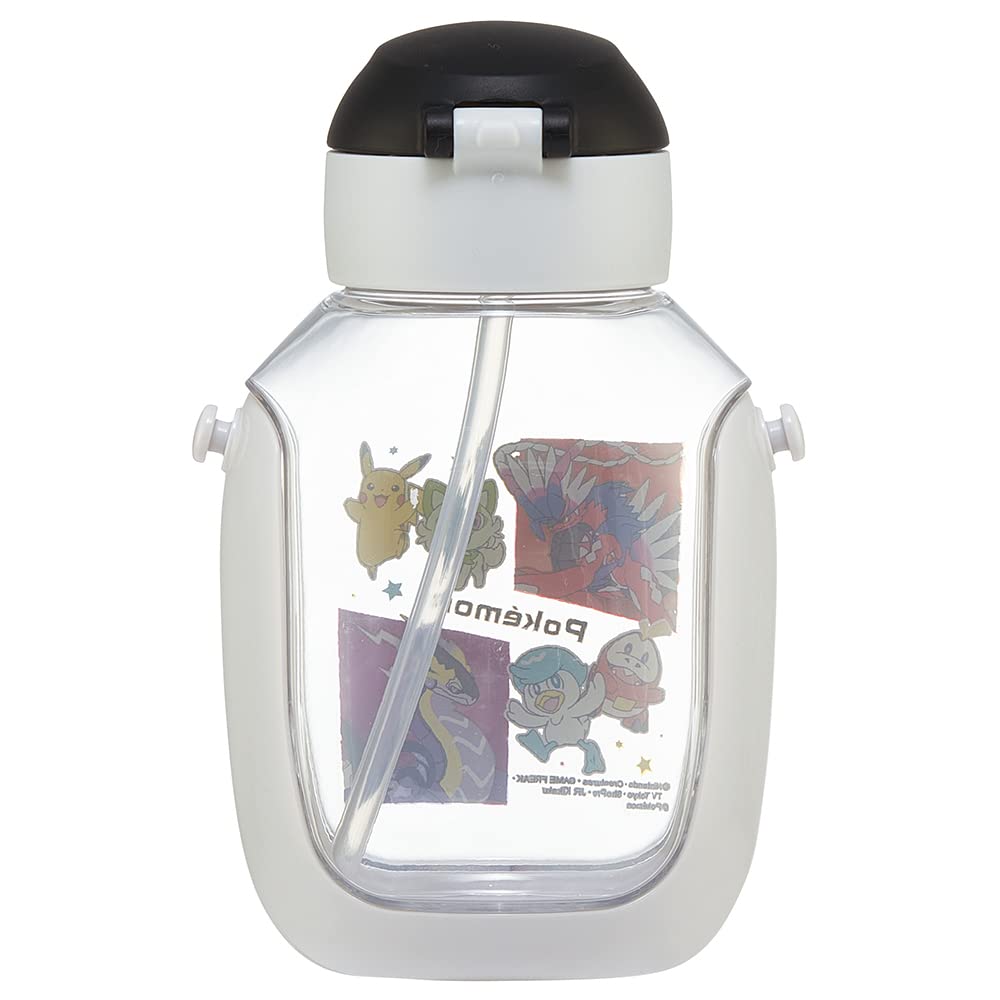 스케이터 (Skater) 물통 빨대 포함 530ml 포켓 몬스터 23N 빨대 물통 원 푸시 어린이용 PDSH6DX-A
