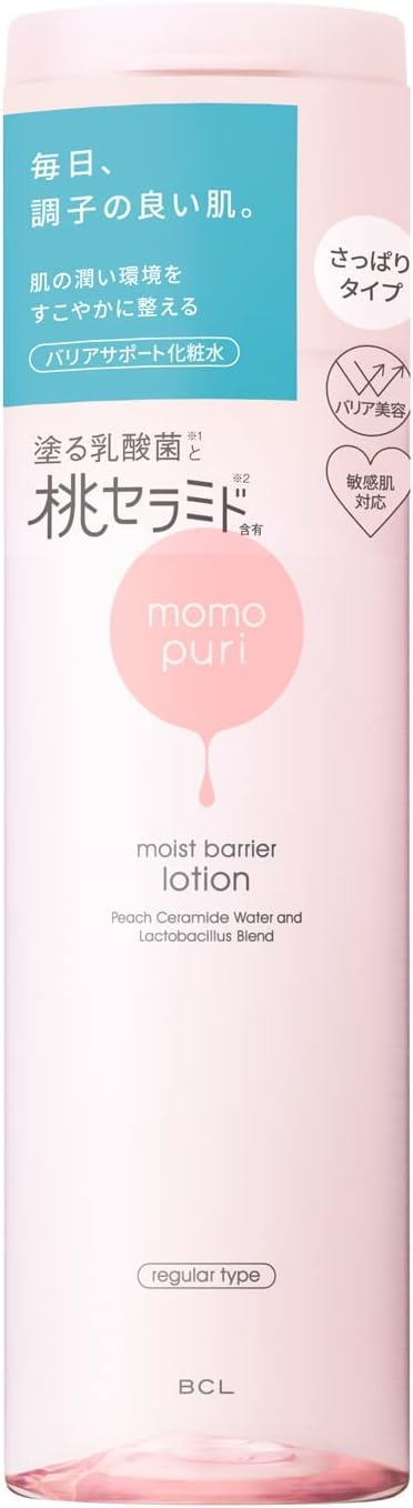 Momopuri Moisture Barrier Lotion R 200mL Lotion Lotion Refreshing Type Lactic Acid Bacteria Peach Ceramide Ceramide Plump Peach Skin Non-sticky Plump Moisture Moisturizing