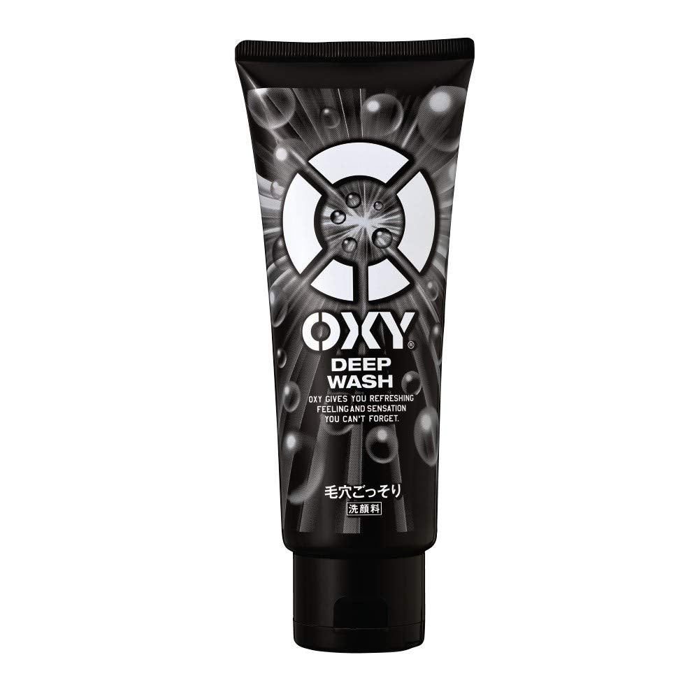 Rohto Pharmaceutical Oxy Oxy Deep Wash Ultra Small Charcoal Scrub Large Capacity Facial Cleanser 200g 200g (x 1)