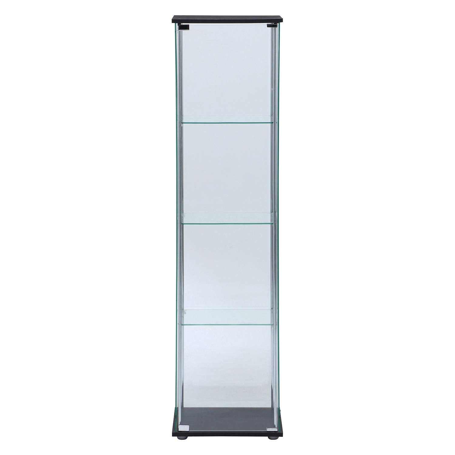 Fuji Boeki Collection Case Figure Case 4 Tiers Width 42.5 x Depth 36.5 x Height 162cm Brown Full Glass Assembly Product [2 Packings] 96047