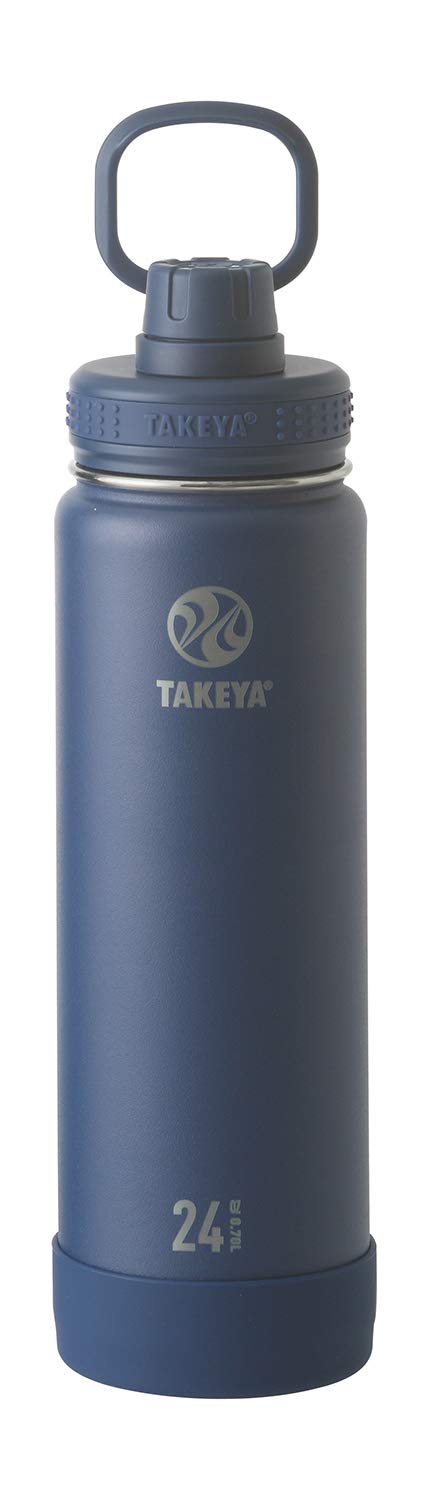 [Takeya] Takeya Flask Active Line 0.7L Midnight Water Bottle Stainless Steel Bottle Direct Drinking Cold TAKEYA