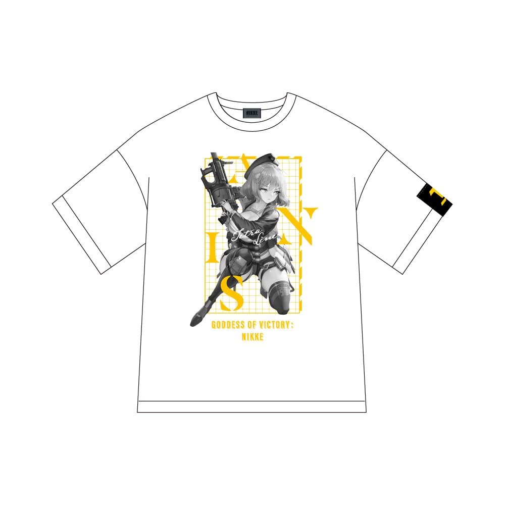 アルジャーノンプロダクト NIKKE アニス M Tシャツ 綿製