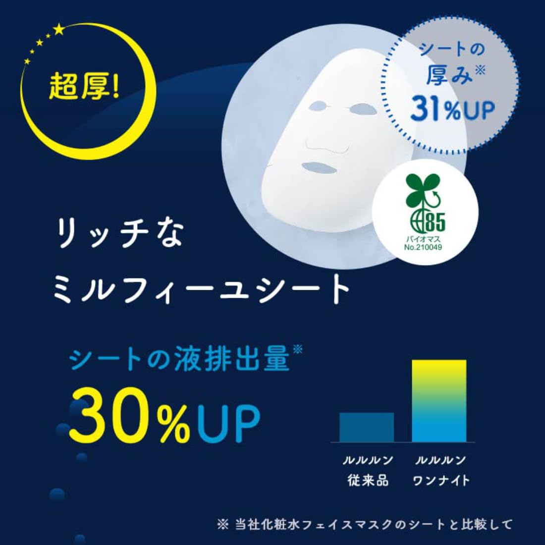 面膜露露露one night救援透明感one night R 4k 35ml ×5袋入紫外线保护，去角质